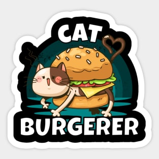 Cat Burgerer Sticker